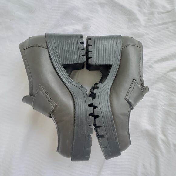 Vintage Lower East Side Brown Chunky Platform Loafers – Size 5.5 – Faux Leather - Picture 6 of 11